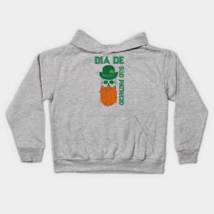 Saint Patrick's Day Skull Design Kids Hoodie